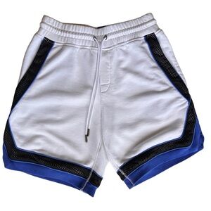 Free People Movement Women's Athletic Shorts White Blue Black